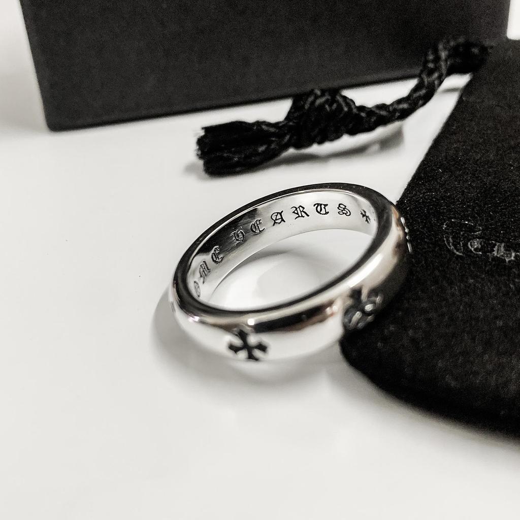 925 Silver Croissant Cross Ring: Unisex Minimalist Hip Hop Style