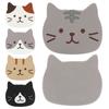 Cartoon Cat Shaped Tea Mat Cup Holder Mat Coffee Drinks Drink Silicon Coaster Hot Drink Stand Insulated Pad Kitchen Accessories