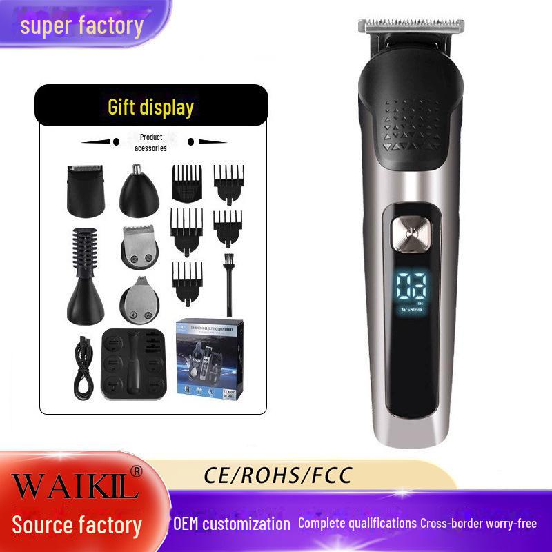 Universal LCD Electric Hair Clipper Set: Hot-Selling for Carving & Styling