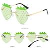 Street Snap Party Rave Christmas Decorations Strawberry Sunglasses Sun Glasses Eyewear