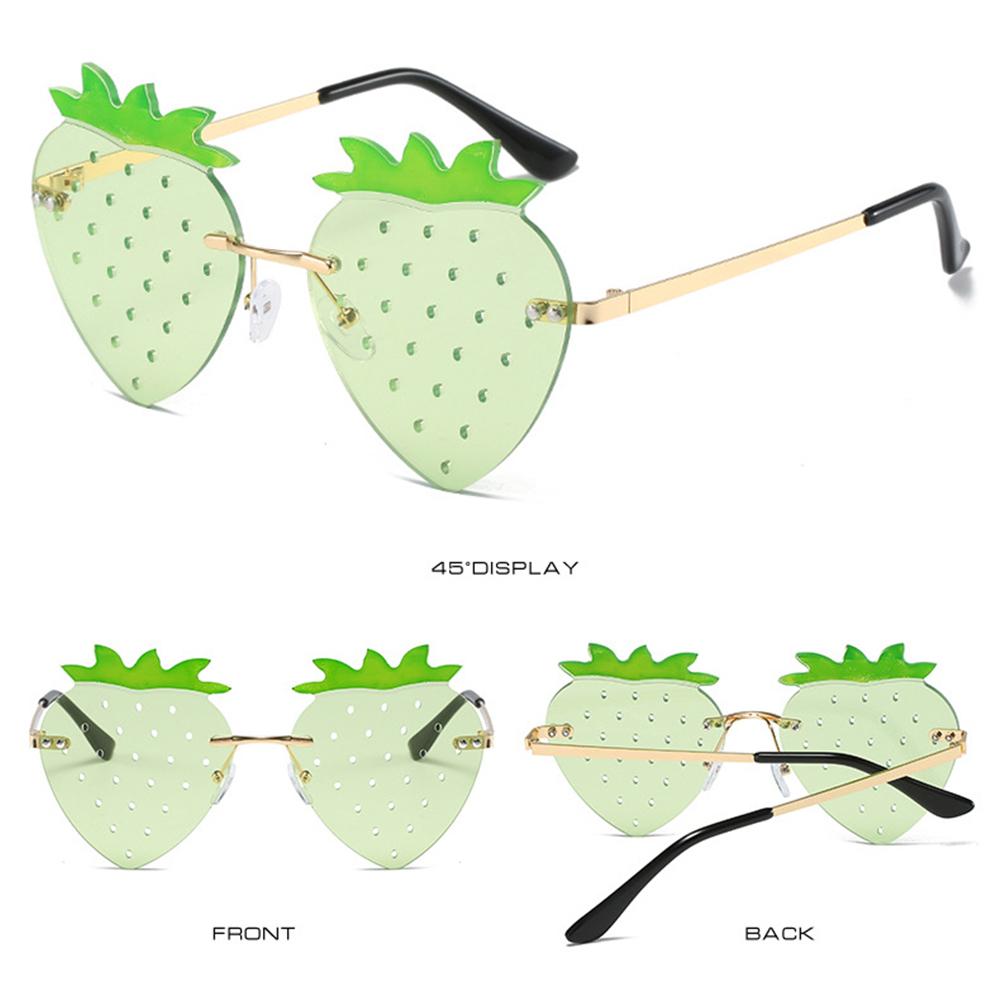 Street Snap Party Rave Christmas Decorations Strawberry Sunglasses Sun Glasses Eyewear
