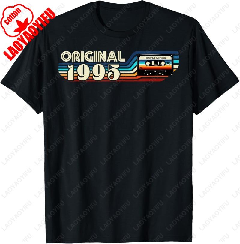 ORIGINAL 1995 30th Birthday Retro Vintage Men Women Gift TShirt Classics Funny Streetwear Comfortable Cotton Graphic Camisetas
