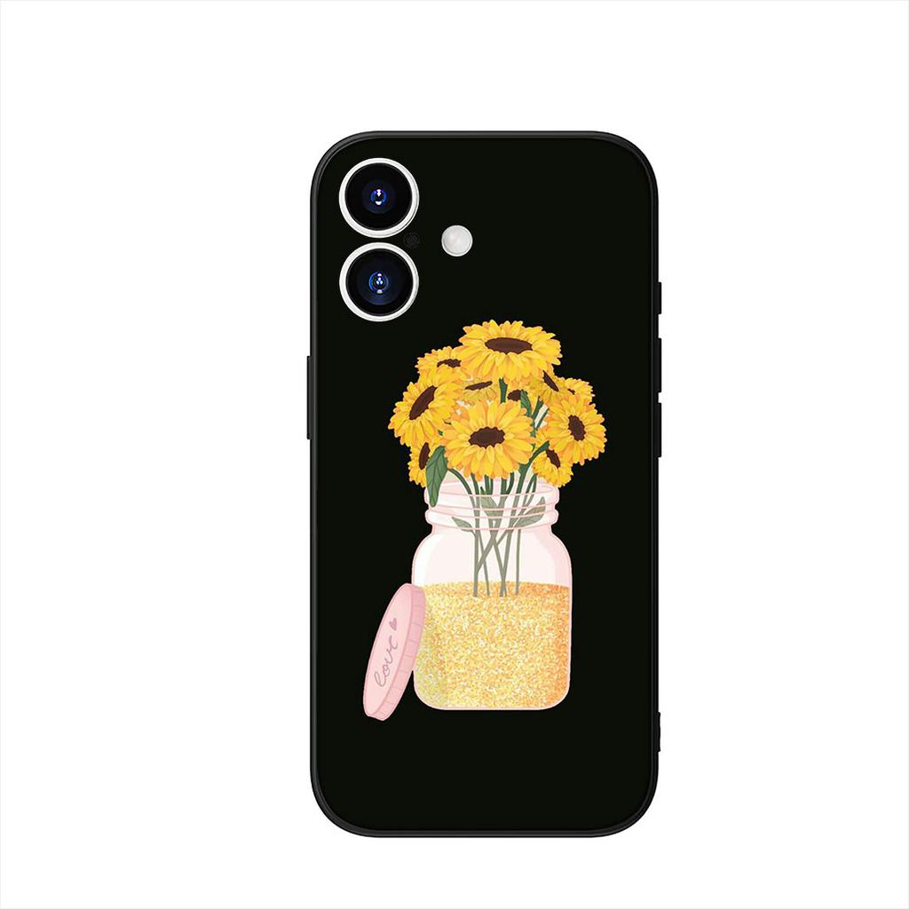 Чехол для телефона Apple iPhone 16 15 14 Plus 13 12 Mini 17 Pro Max + 16E Air 16+ ProMax Чехол Модный Свежий Цветок Маленькой Ромашки