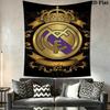 Real Madrid Cf Crest Crown Threepiece Set 1 Duvet Cover 2 Pillowcase Without Core Bedding Set Soft And Comfortable Duvet Cover And Pillowcase