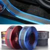 Наклейки для стайлинга автомобиля, защита от царапин, защита на порог, резиновая полоса, углеродное волокно, защитная пленка для порога автомобиля, бампер, пленка