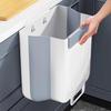 Punch-Free Wall-Mounted Kitchen Trash Can – Multi-Functional, Labor-Saving, No-Bend Design