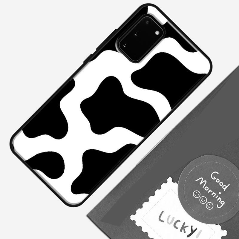 Spotted Cow Skin Print Phone Case For Samsung Galaxy S25 S26 Ultra S20 S21 S22 S23 S24 Plus S9 S10 S25 FE Cover Shell