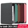Кожаный чехол-фолио C2V2L3 с функцией автозасыпания/пробуждения, умная Funda для Kindle 2024 (12-е поколение)
