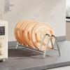 Stainless Steel Pot Lid Storage Rack Rustproof Cutting Board Holder Chopping Board Rack  Countertop