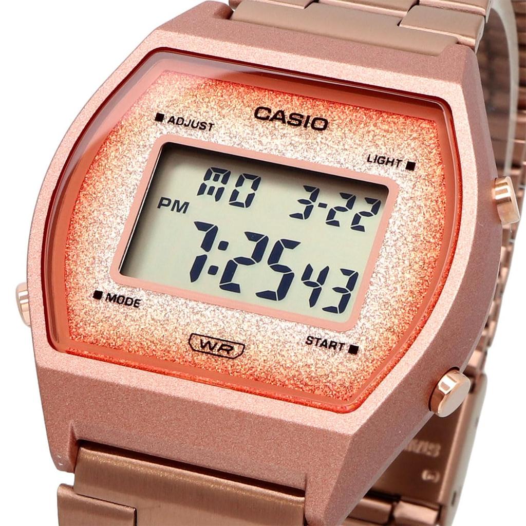 Casio Vintage Series Digital Watch Rose Gold with Glitter Overseas Model B640WCG-5, Unisex, Face, [Used]