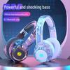 Trendy Graffiti Head-Mounted Bluetooth Headset with Deep Bass for Gaming and Sports