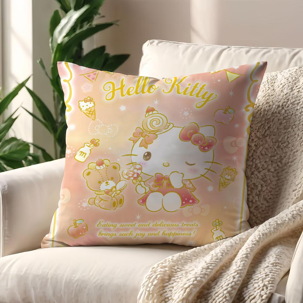 Cartoon Anime HHello Kitty cushion cover For Pillow Printing Sofa Decoration Home Car Room Coffee Shop Office Nordic Simplicity