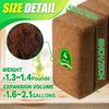 Coco Coir Brick for Plants- 4 Pack Premium 100% Organic Peat Moss, Fiber Coconut Husk for Planting, Gardening