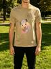 Lovely Princess Hamster Korean Text Bubble Front Graphic Print Unisexs Crew Neck Short Sleeve Tee Casual Daily Soft Basic Wear Top
