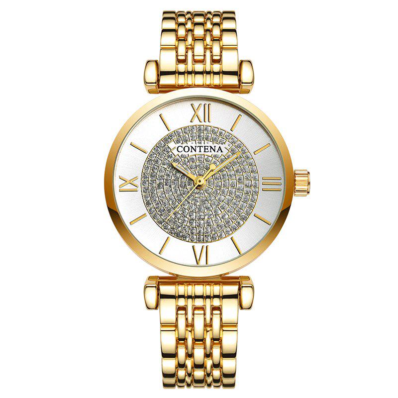 CONTENA Relogio Feminino женские деловые часы Reloj Mujer женские часы из нержавеющей стали с бриллиантами модные женские часы