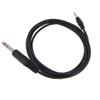 6.35mm TRS Stereo Male to 3.5mm Male Plug Aux Cable Cord 1.8m 1/4" to 1/8" Connection Cord for Power Amplifier Equalizer
