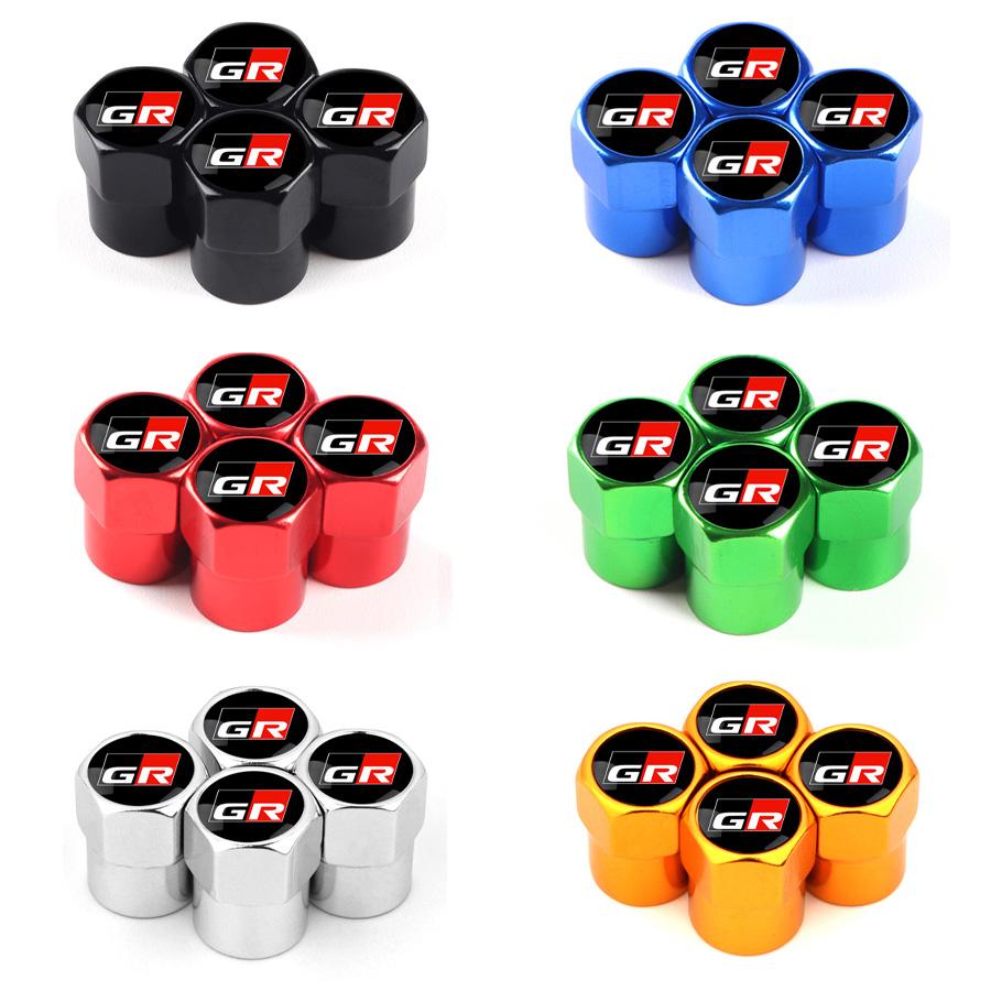 4Pcs Car Wheel r79 Tire Valve Stem Caps Air For GR Sport Yaris 86 Corolla Camry Hilux Supra C-HR Highlander RAV4 Tyre Accessories