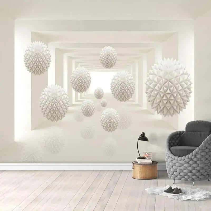 Современные абстрактные обои Геометрические 3D Креативные космические фотообои Гостиная Спальня Настенная роспись
