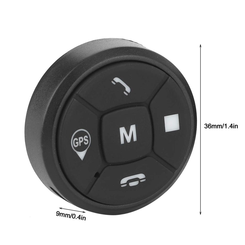 Akozon Car Steering Wheel Controller, Steering Wheel Control Buttons, Radio Volume Navigation Controller Switch