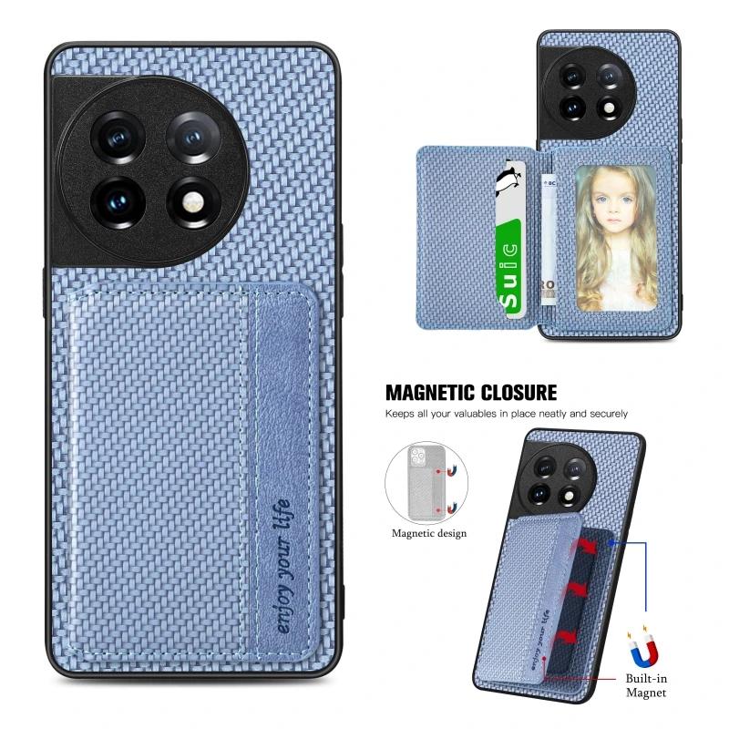 Magnet Wallet Card Slot Case For OnePlus One Plus 15 15R 13 13R 12 Ace 6T 6 5 3 Pro Shockproof Leather Silicone Case Back Cover