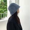 Plush Grainy Bucket Hat Women Winter Fashion Outdoor Warm Solid Color Fisherman Hat Elegant Wild Solid Color Hat