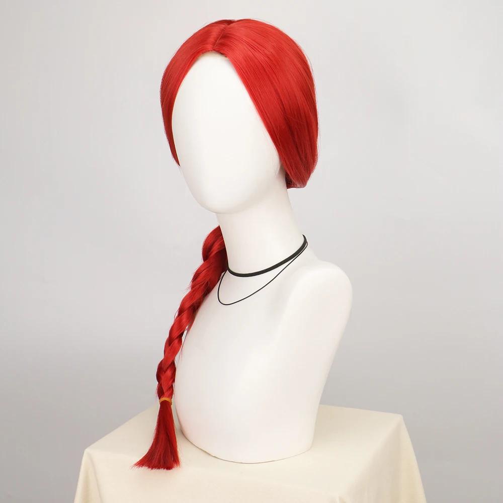 Anime Cosplay Wigs Braid Styled Long Synthetic Hair Heat Resistance Fiber Wigs Braid Styled Wigs