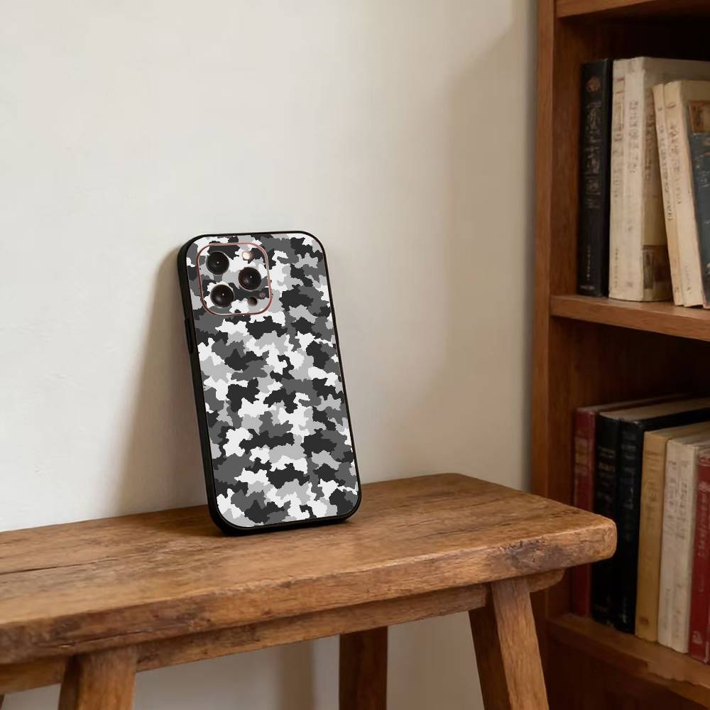 F-Мода C-Камуфляж Чехол для телефона Силиконовый Мягкий Для IPhone 17 16 15 14 13 12 11 X XR Plus Pro Max Plus