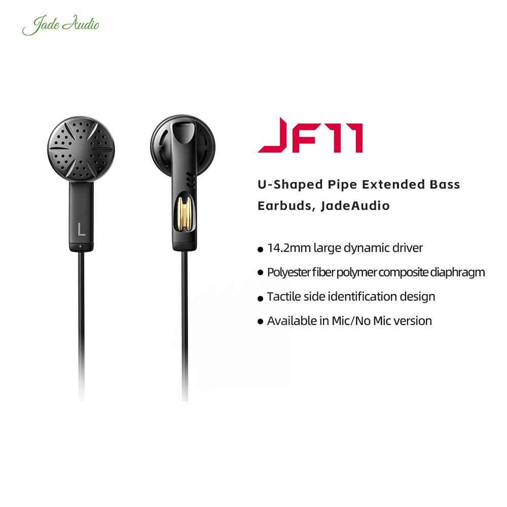 JadeAudio/FiiO JF11 С микрофоном U-образная трубка расширенный бас вкладыши с inline-управлением для Игр/ПК/Телефона