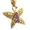 Les Trésors De Lily [G7624] - Позолоченный кулон с аметистом «Butterfly Sublime».