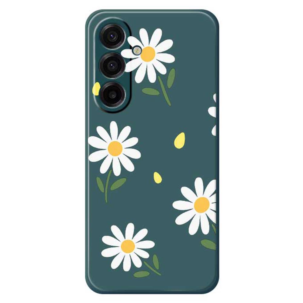 For Samsung Galaxy A17 5G Case Daisy Pattern Printing Straight Edge TPU Phone Back Cover