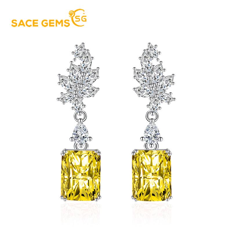 Sace Gems Classic Copper Alloy Zircon Earrings Ladies Jewelry Wedding Promise Party Gift