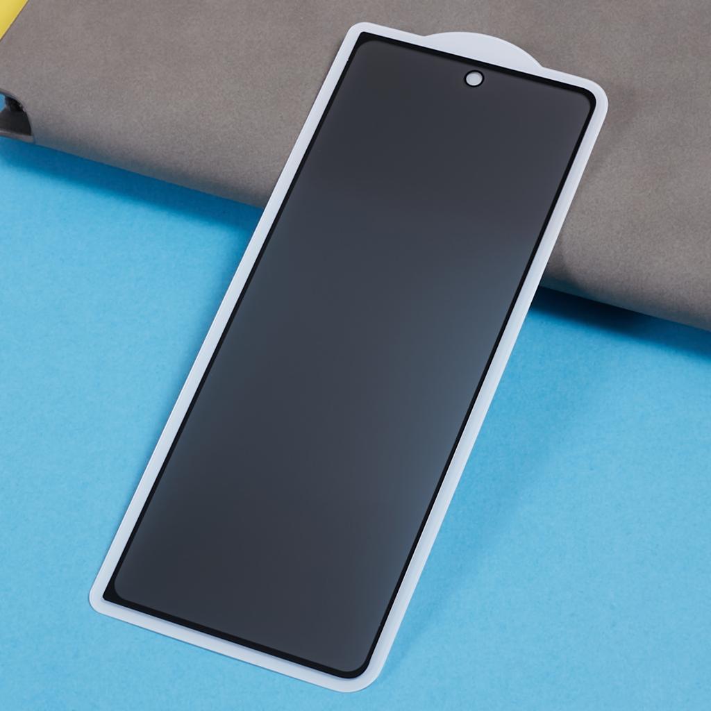Anti-Peep Screen Protector for Samsung Galaxy Z Fold5 5G,Full Cover Full Glue Silk Printing Tempered Glass Film