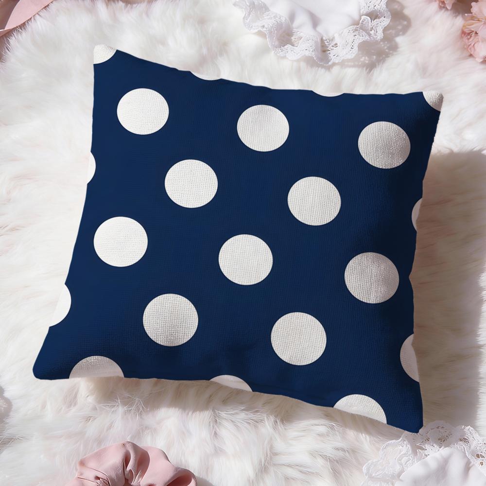 Polka Dot Texture Cushion Cover Premium Comfort Reversible Pillow Cove Two in One Design for Any Room Car Interior