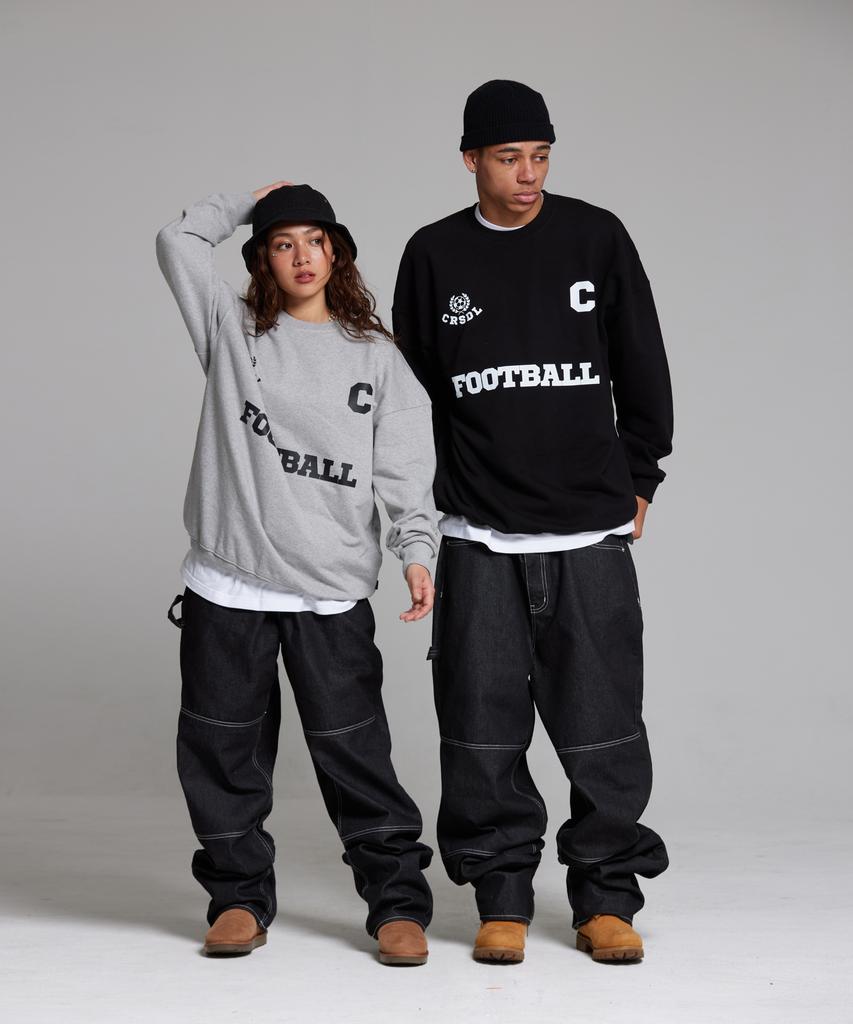 Свитшот с логотипом C Football Club CREAM SODA LAB Серый