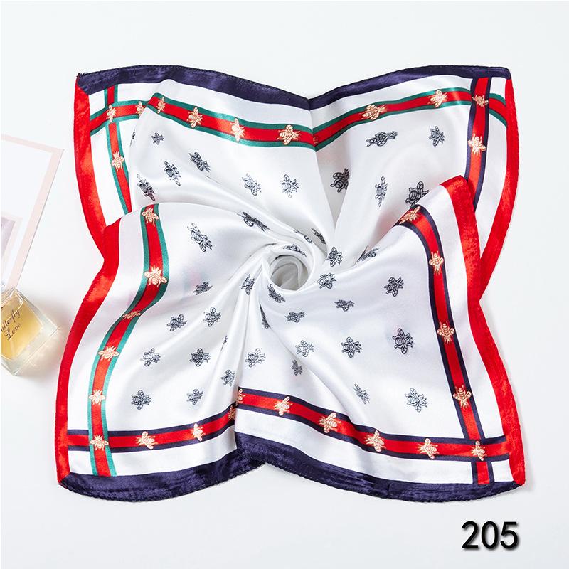 50cm Small Square Scarf Butterfly Floral Small Neck Scarf Bag Accessories Square Scarf