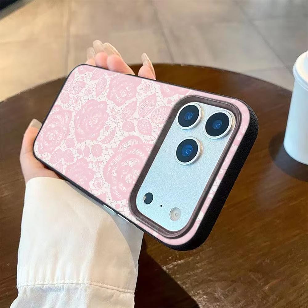 Чехол в кружевном стиле для iPhone 17 Pro Max 16 Pro 15 14 11 13 12 11 16E 17Air XR XS, текстура личи, мягкая крышка