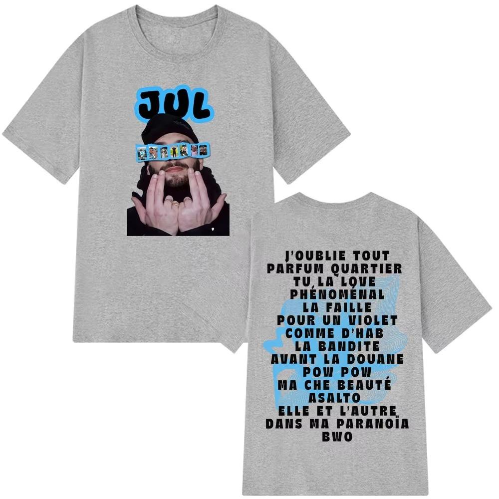 2026 Summer Unisexs 100 Cotton Letter Portrait Printed Round Neck Short Sleeve Hip Hop Pop High Quality Soft Neutral Tshirt