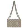 Gucci Сумка-ракушка с тигровой головой Диониса, шипами, логотипом Double G, состаренным цветочным узором, пэчворком из холста и кожи