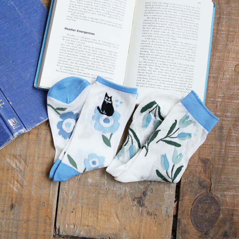 Носки с цветущими цветами bananasisters_2 цвета