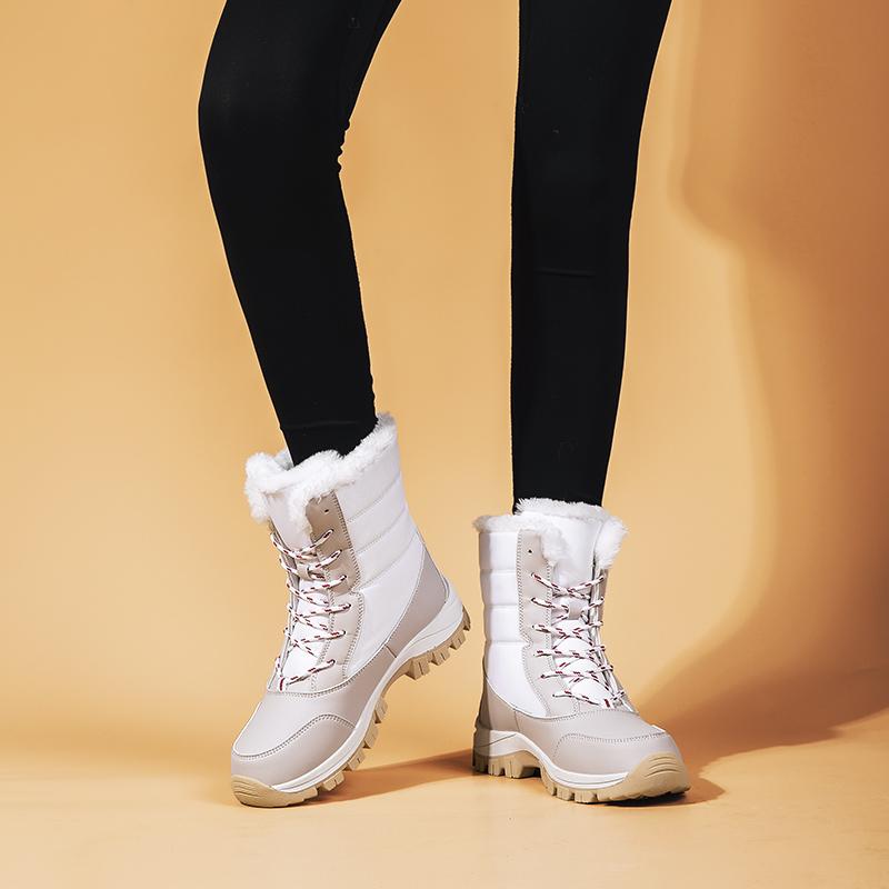 Зимние ботинки, женские новые высокие кроссовки, женские удобные уличные повседневные прогулочные туфли для женщин, ботинки в британском стиле
