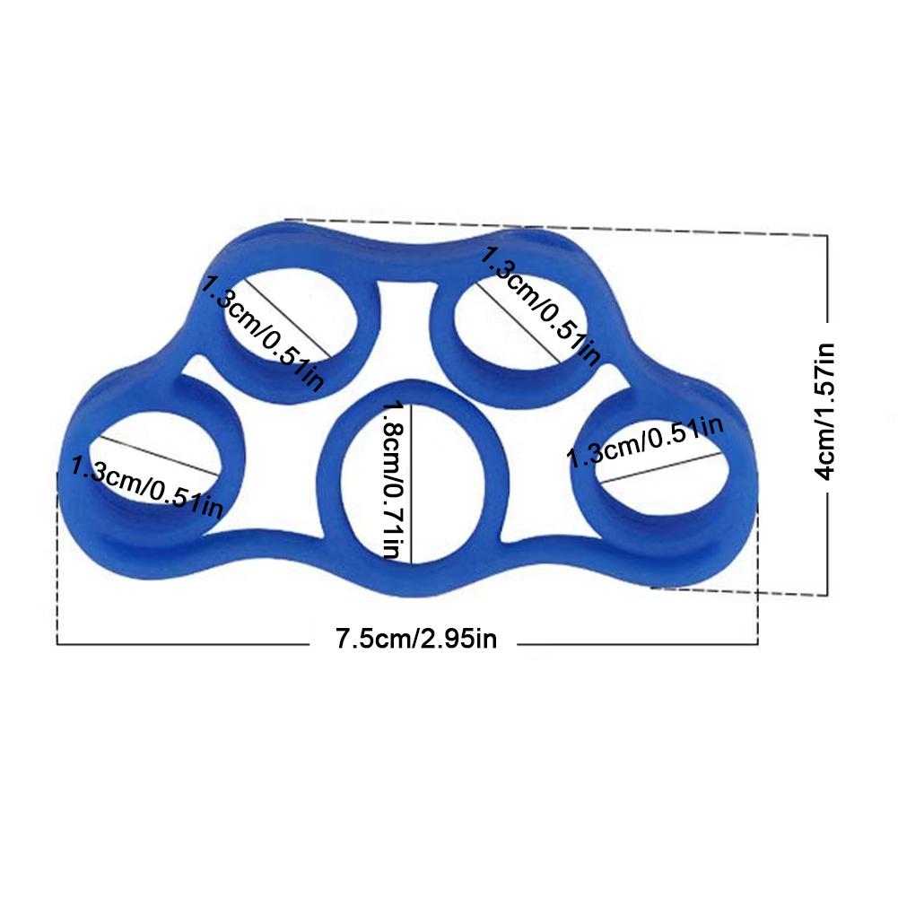 Силиконовый тренажер для пальцев Кольцо для натяжения пальцев Устройство для упражнений на разведение пальцев Устройство для натяжения для реабилитации рук Тренажер для пяти пальцев