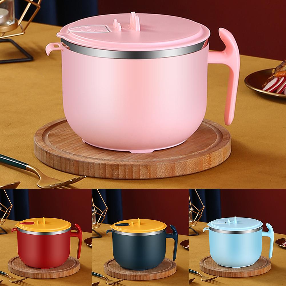 Миска для лапши быстрого приготовления Кухонная миска для рамэна из нержавеющей стали