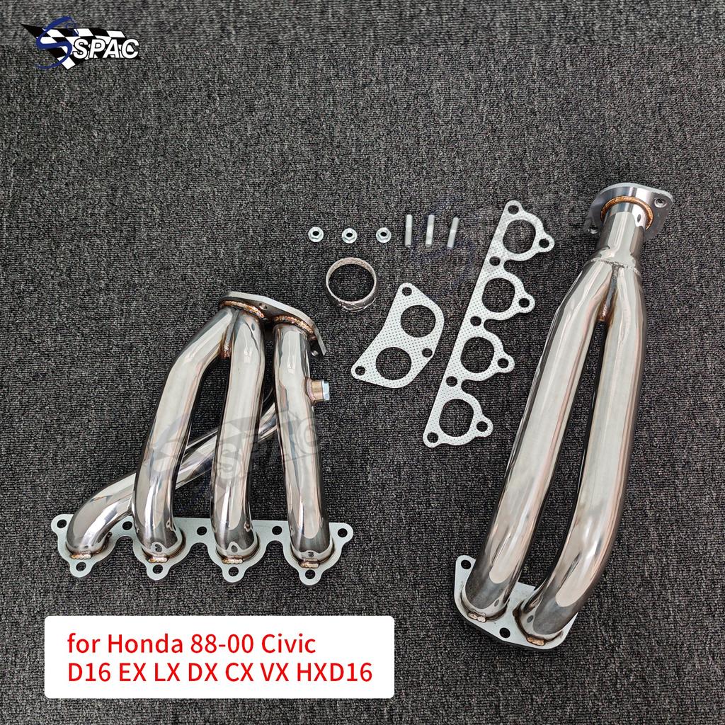 Гоночный выпускной коллектор для Honda 88-00 Civic D16 EX LX DX CX VX HXD16