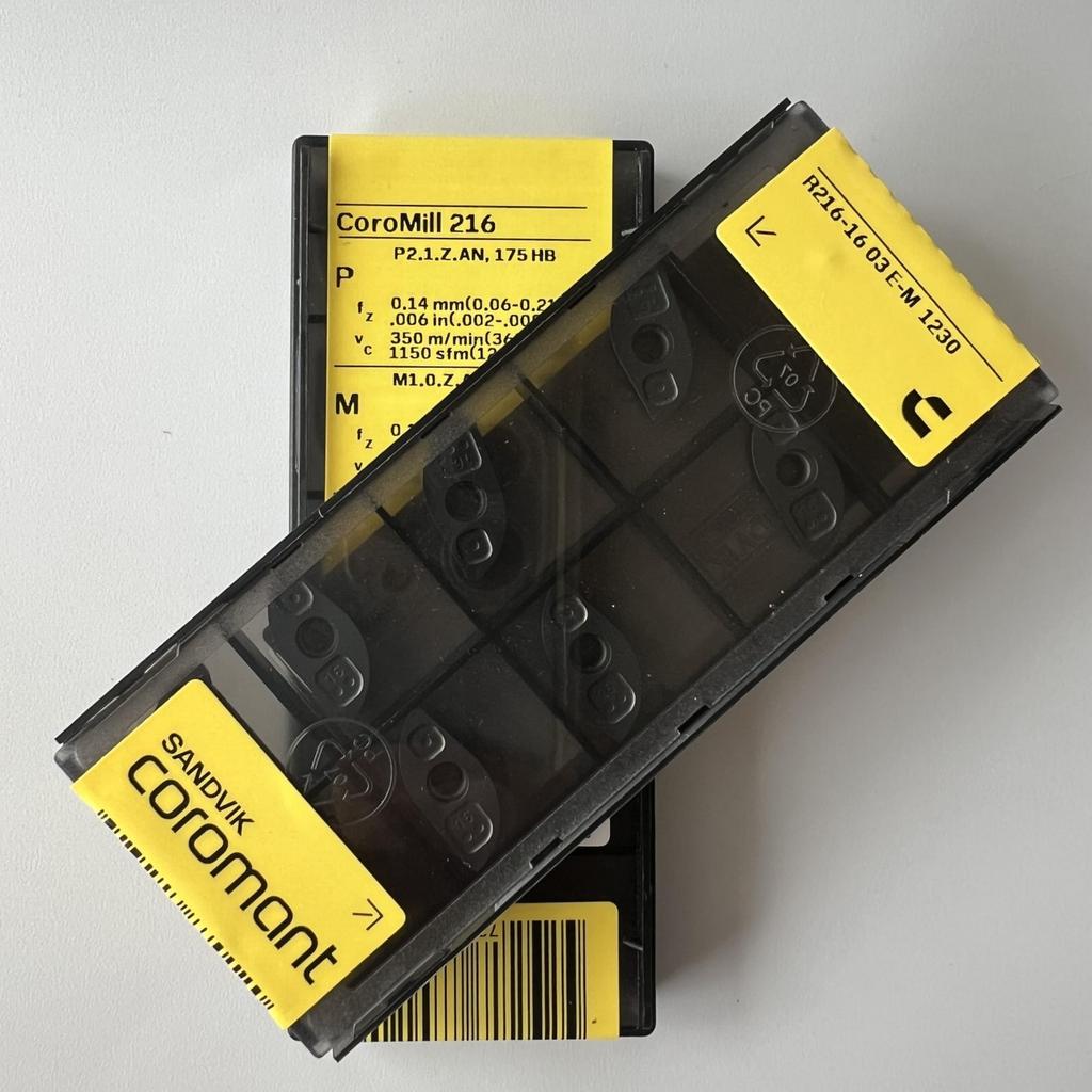 Sandvik / R216-1603E-M 1230 / Оригинальное шведское твердосплавное лезвие 10 шт.