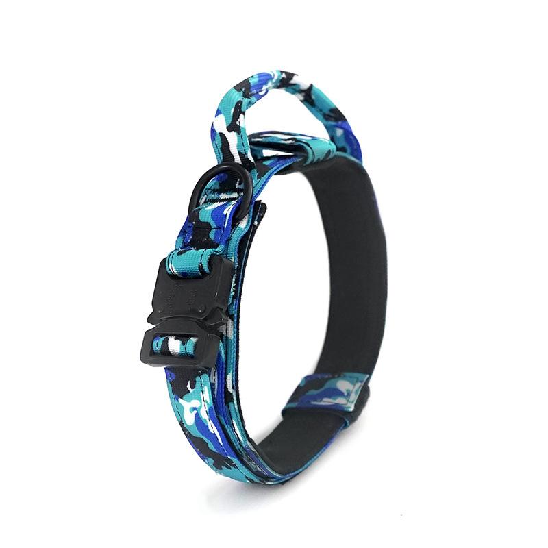 Большой тренировочный ошейник для собак, ошейник для питомца, военный ошейник для собак, средний и большой, для дрессировки на улице, поводок для собак, тактический ошейник