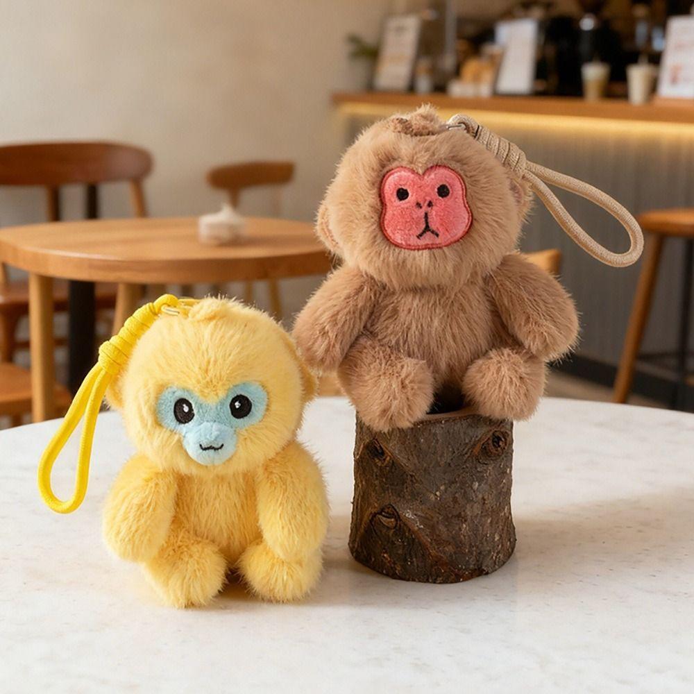 Plush Doll Monkey Plush Pendant Stuffed Animals Monkey Car Pendant Backpack Decoration