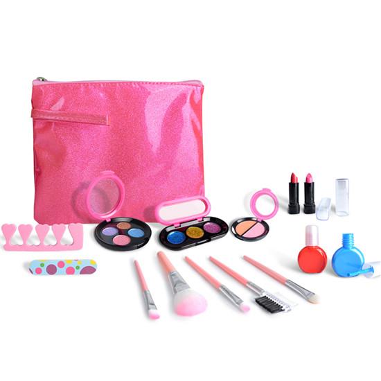 12 Pc Kids Makeup Set Washable Makeup For Girls Makeup Toys Girls Princess Dress Up Cosmetics With Stylish Bag