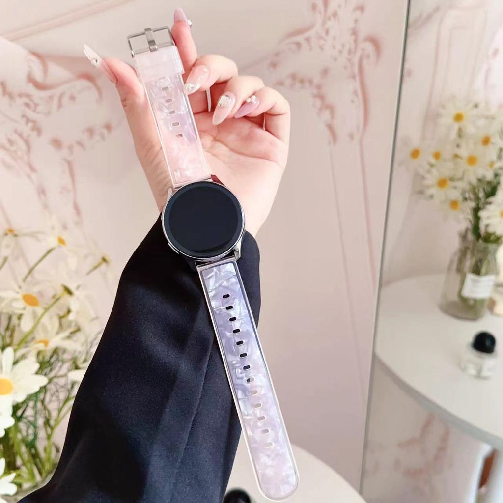 20 мм 22 мм универсальный ремешок для часов - TPU Shell Zebra Pattern Летний дышащий спортивный ремешок для умных часов Samsung Galaxy Watch Huawei Watch Xiaomi Watch