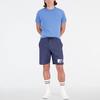 New Balance RW Tech Мужские футболки Синие Круглый вырез Умеренный Прямой крой MT23059-HER