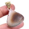 Natural Botswana Agate Gemstone 925 Solid Sterling Silver Pendant 1.75" U5n76